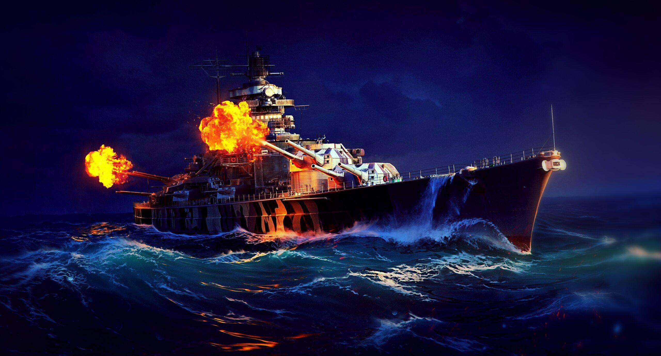 2560x1380 World of Warships Naval Ship Wallpaper, HD Artist 4K