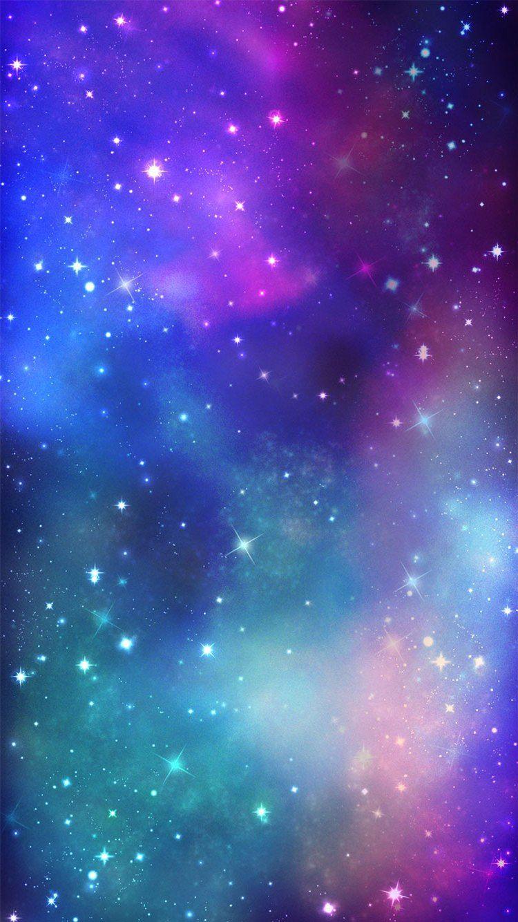 750x1334 iPhone Night Stars Light Wallpaper 3D iPhone Wallpaper