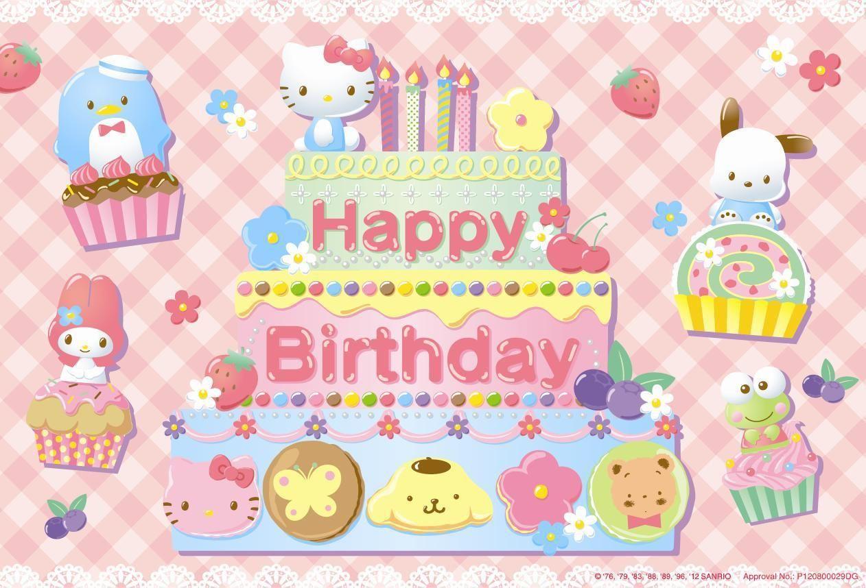Happy Birthday Hello Kitty Wallpapers - Top Free Happy Birthday Hello Kitty  Backgrounds - WallpaperAccess