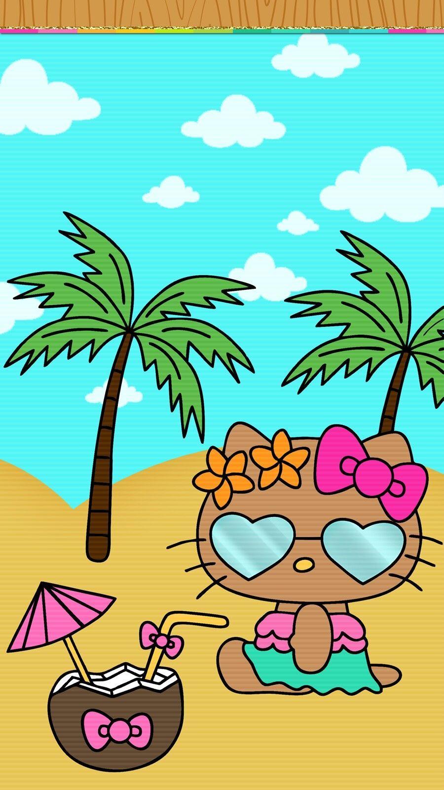  Hello Kitty Summer  Wallpapers Top Free Hello  Kitty  