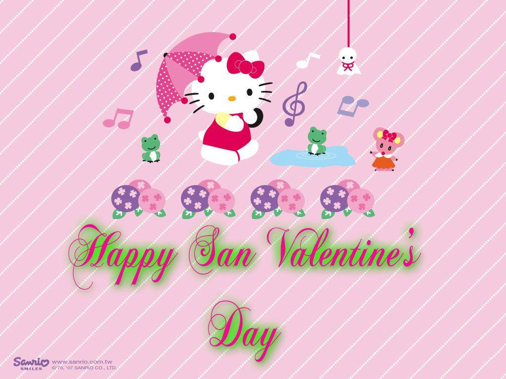 1024x768 hello kitty san valentine day - Hello Kitty Fan Art
