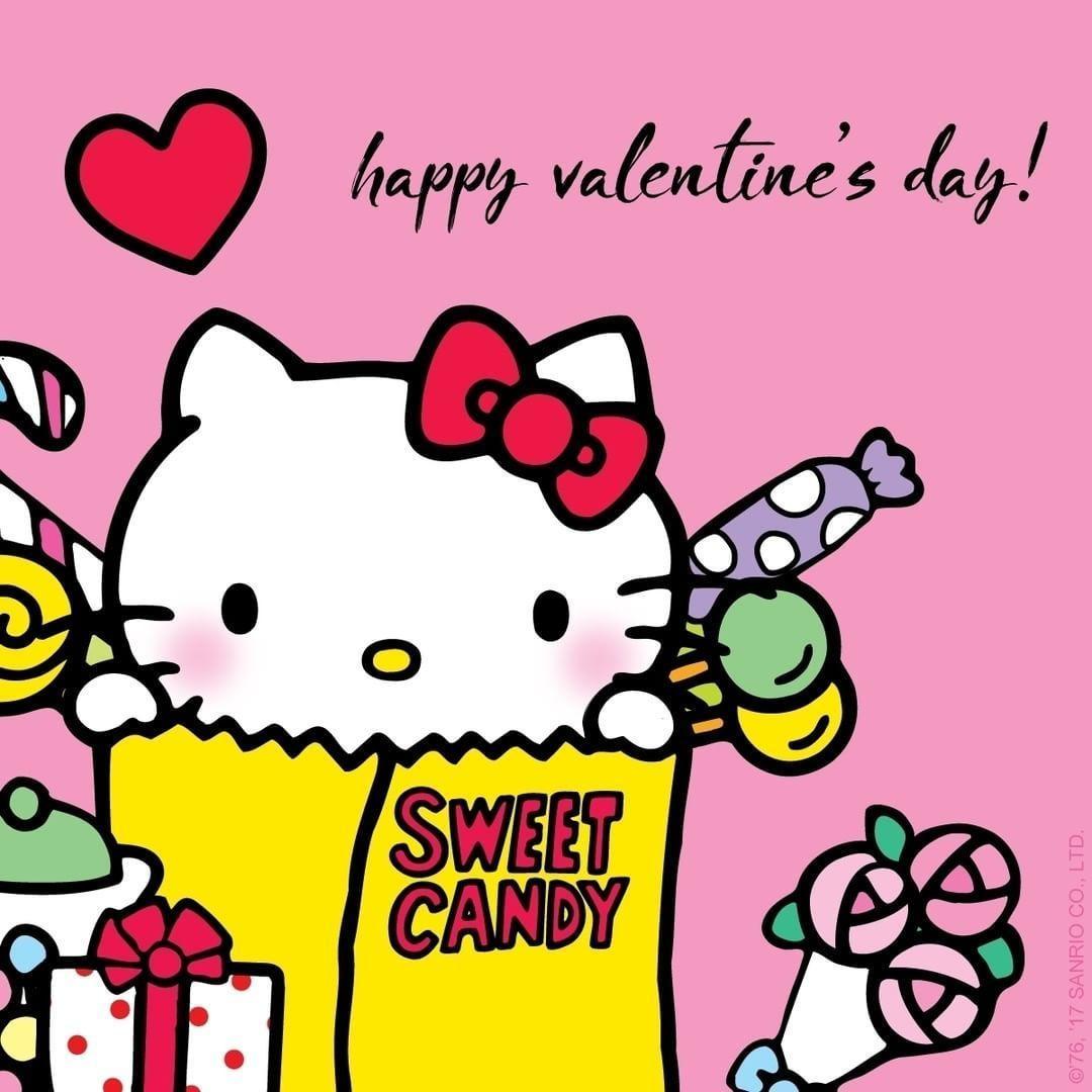 1080x1080 Sweet Valentine's Day Hello Kitty Wallpaper - Download