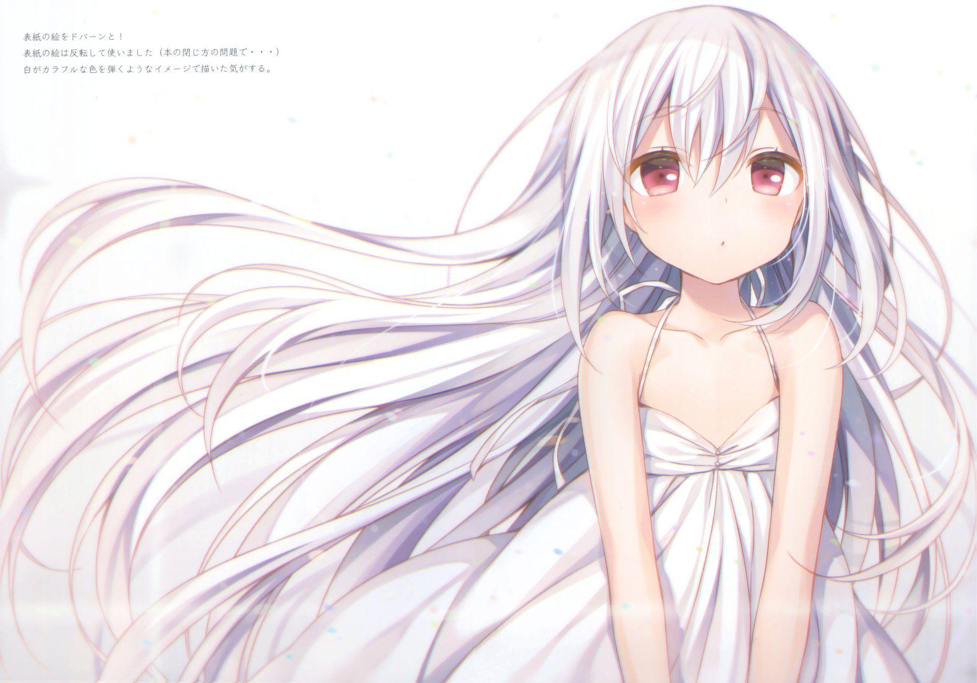 Cute Anime Girl White Hair gambar ke 12