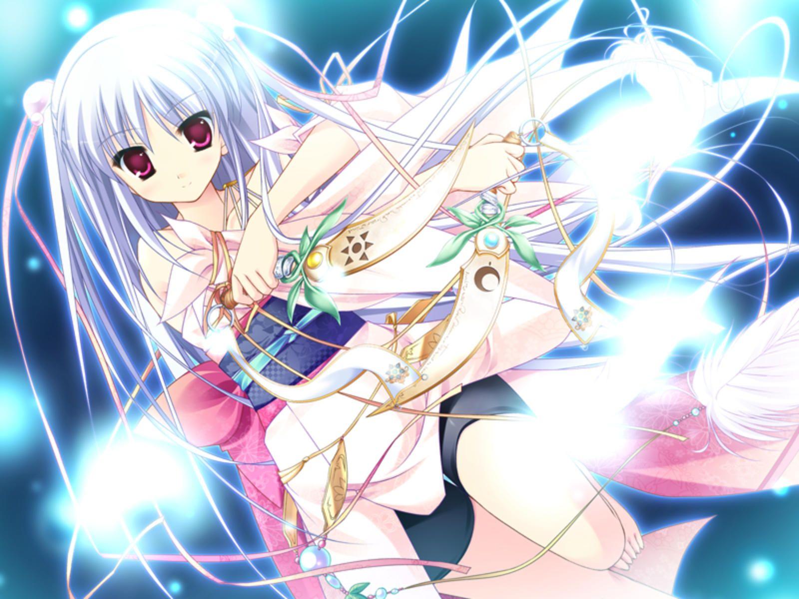 1600x1200 Anime Girl With White Hair Wallpaperx1200