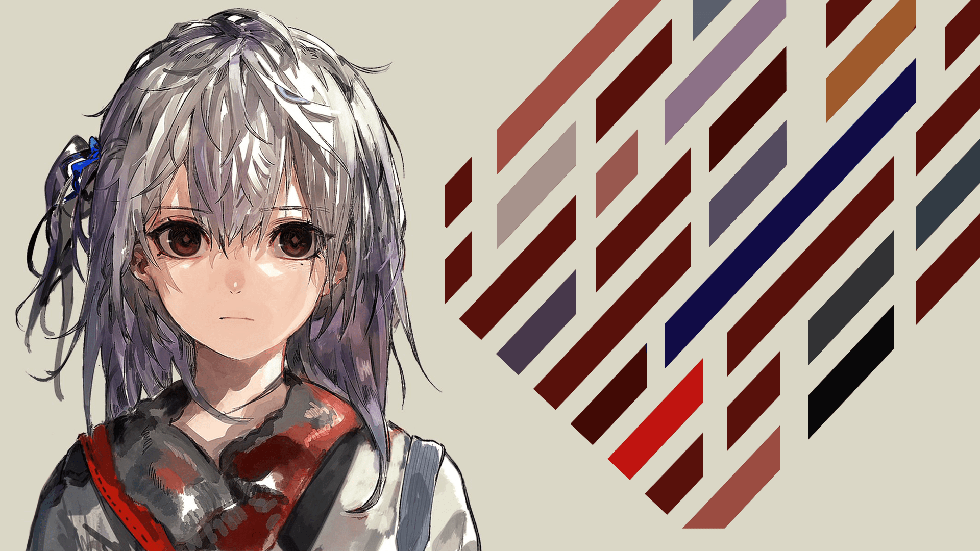 1920x1080 #simple background, #anime, #abstract, #white background