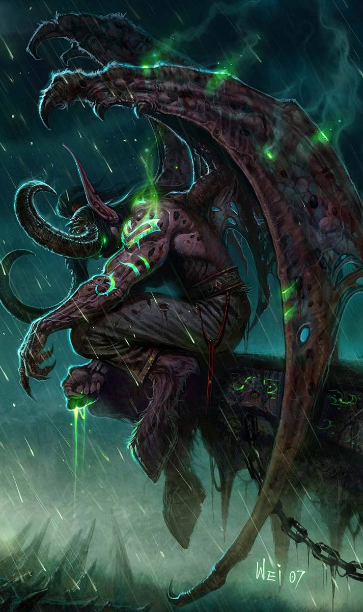 713x1200 Illidan Wallpaper