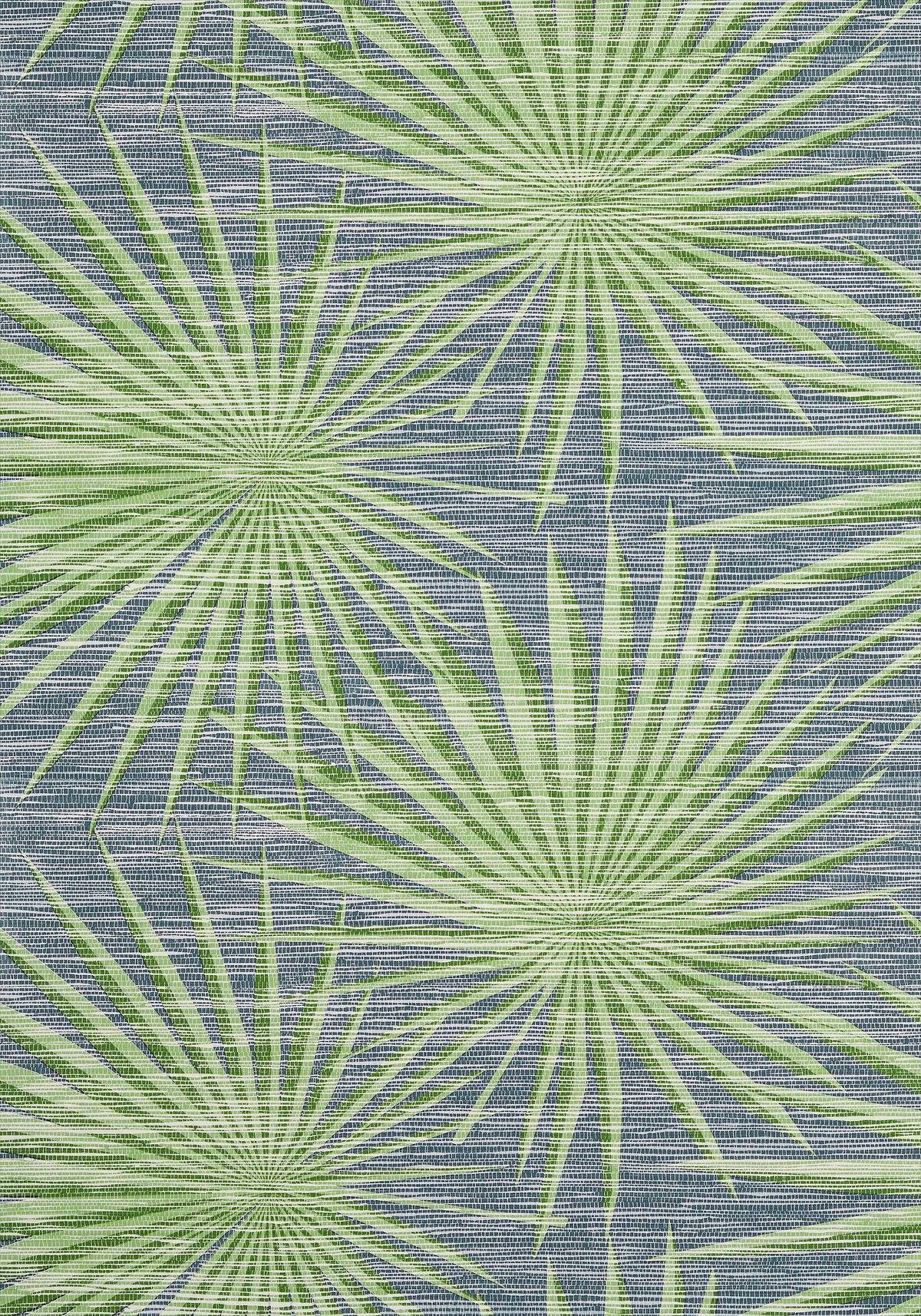 1200x1714 Thibaut Palm Frond Navy and Green Wallpaper T10141