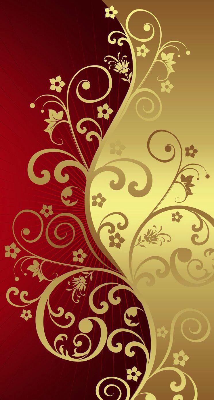 Red and Gold Floral Wallpapers - Top Free Red and Gold Floral ...