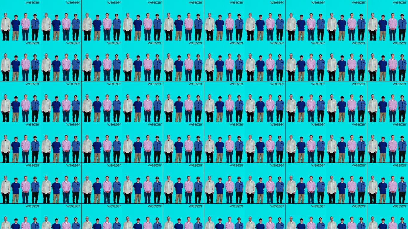 1366x768 Weezer Blue Album Wallpaper « Tiled Desktop Wallpaper