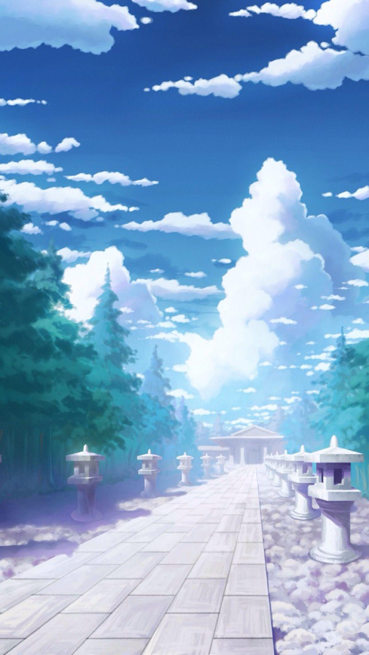 Anime Landscape Phone Wallpapers Top Free Anime Landscape Phone