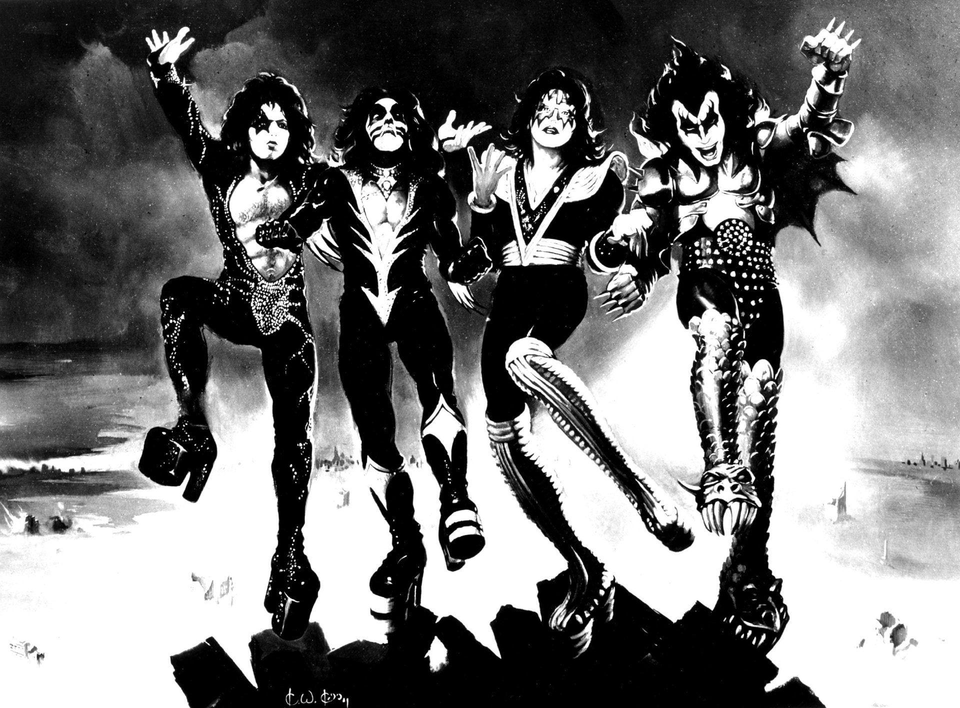 Ban nhạc 1920x1416, Kiss, Gene Simmons - Bìa album Kiss Band, HD