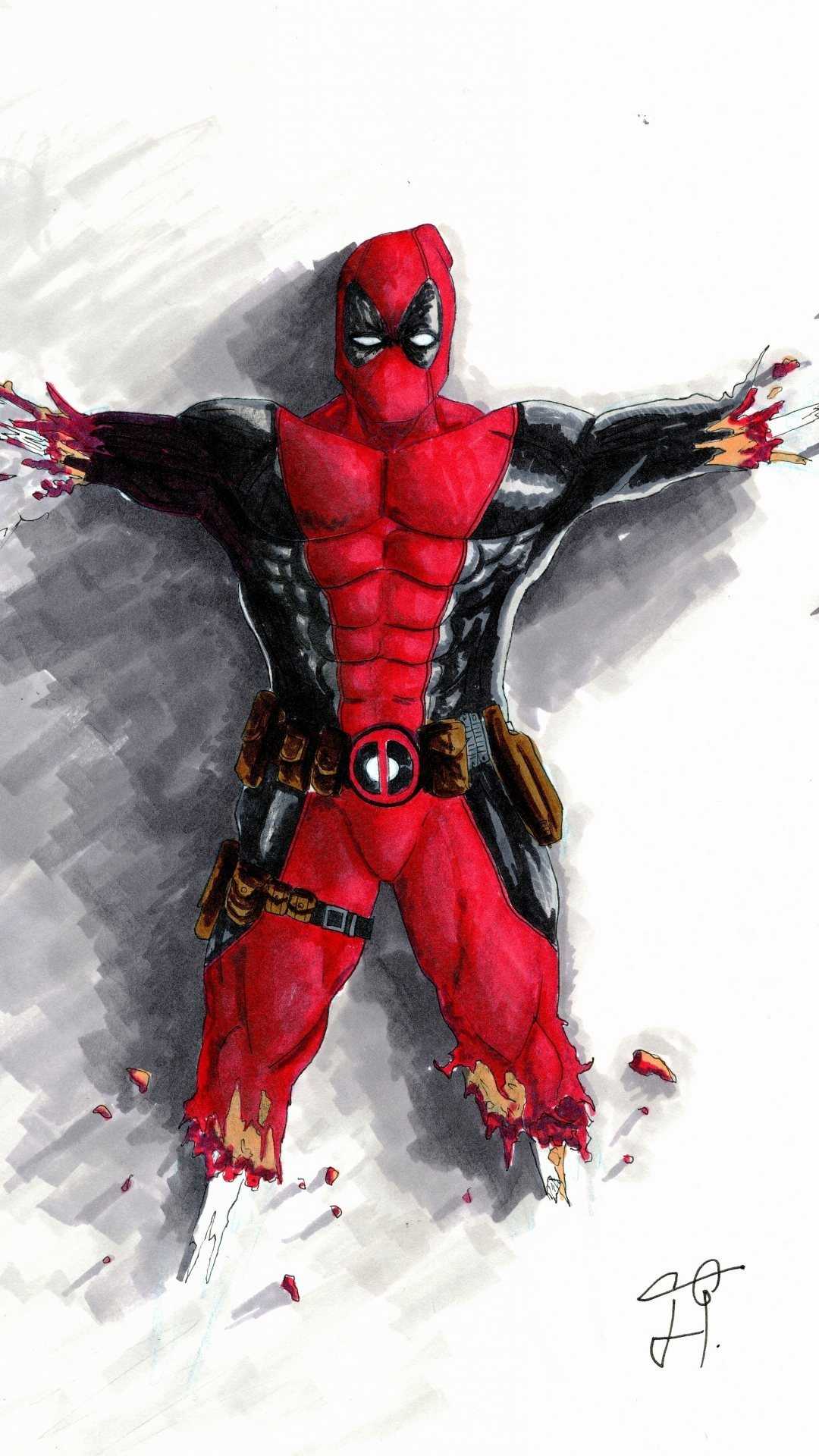 1080x1920 Deadpool Wallpapers for Android Mobile Smartphone Full HD