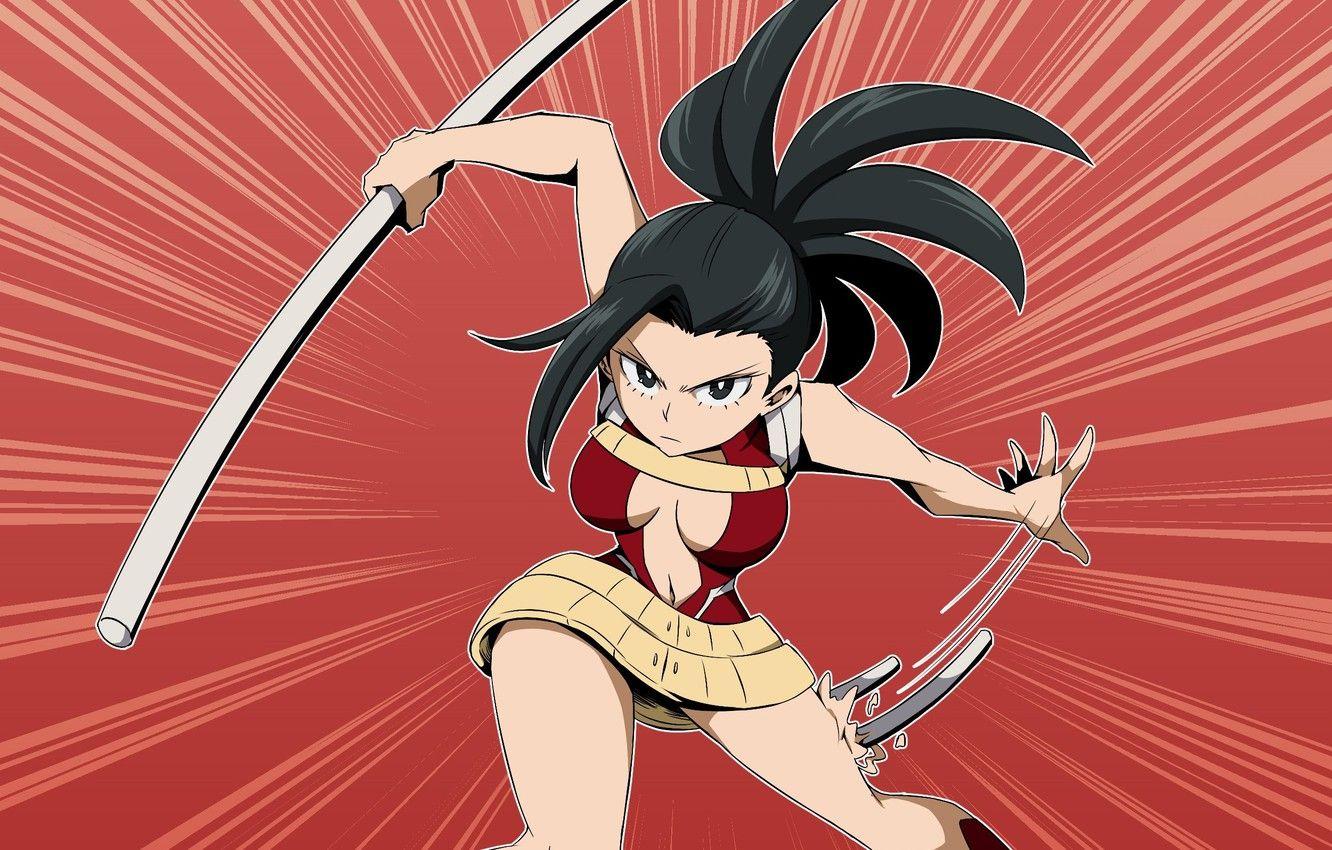 1332x850 Wallpaper big, anime, hero, manga, oppai, bishojo, yuusha, kyojin, japonese, Boku no Hero Academy, My Hero Academia, tekai, by thewolfhart, Presence Of Momo image for desktop, section сёнэн