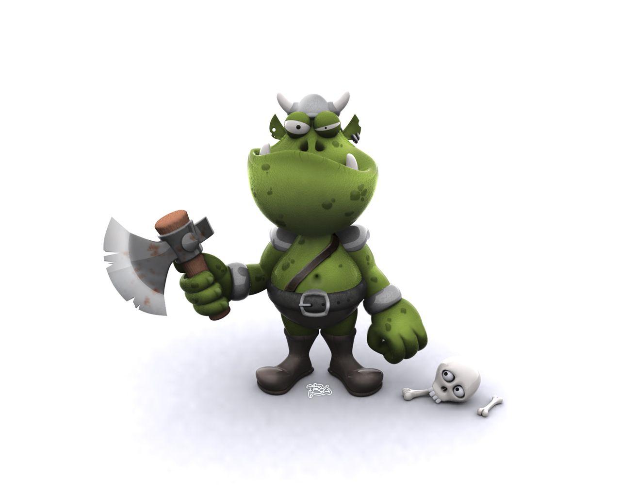 1280x1024 Funny 3D Cartoon Animals 1280x1024 NO.20 Desktop Wallpaper