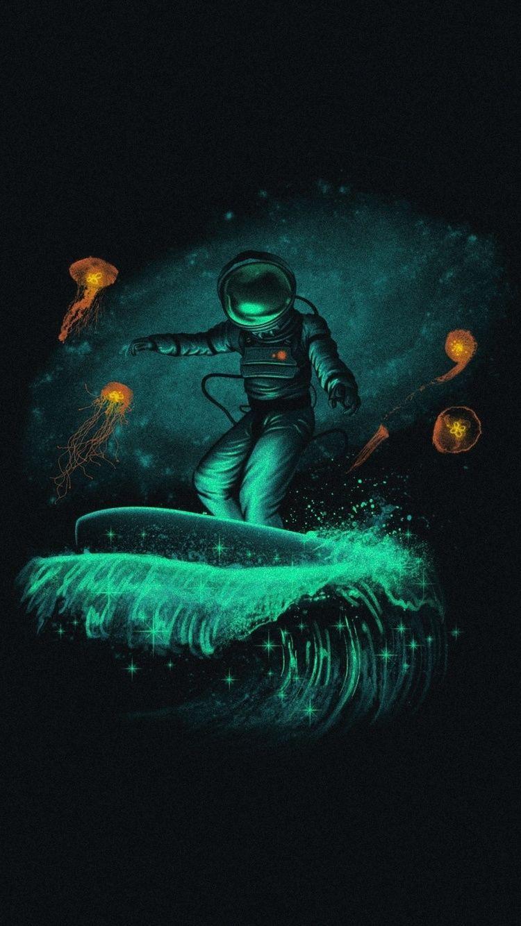 23+ Iphone Wallpaper Astronaut Surfing Iphone Wallpaper Astronaut Cool Pictures Pics