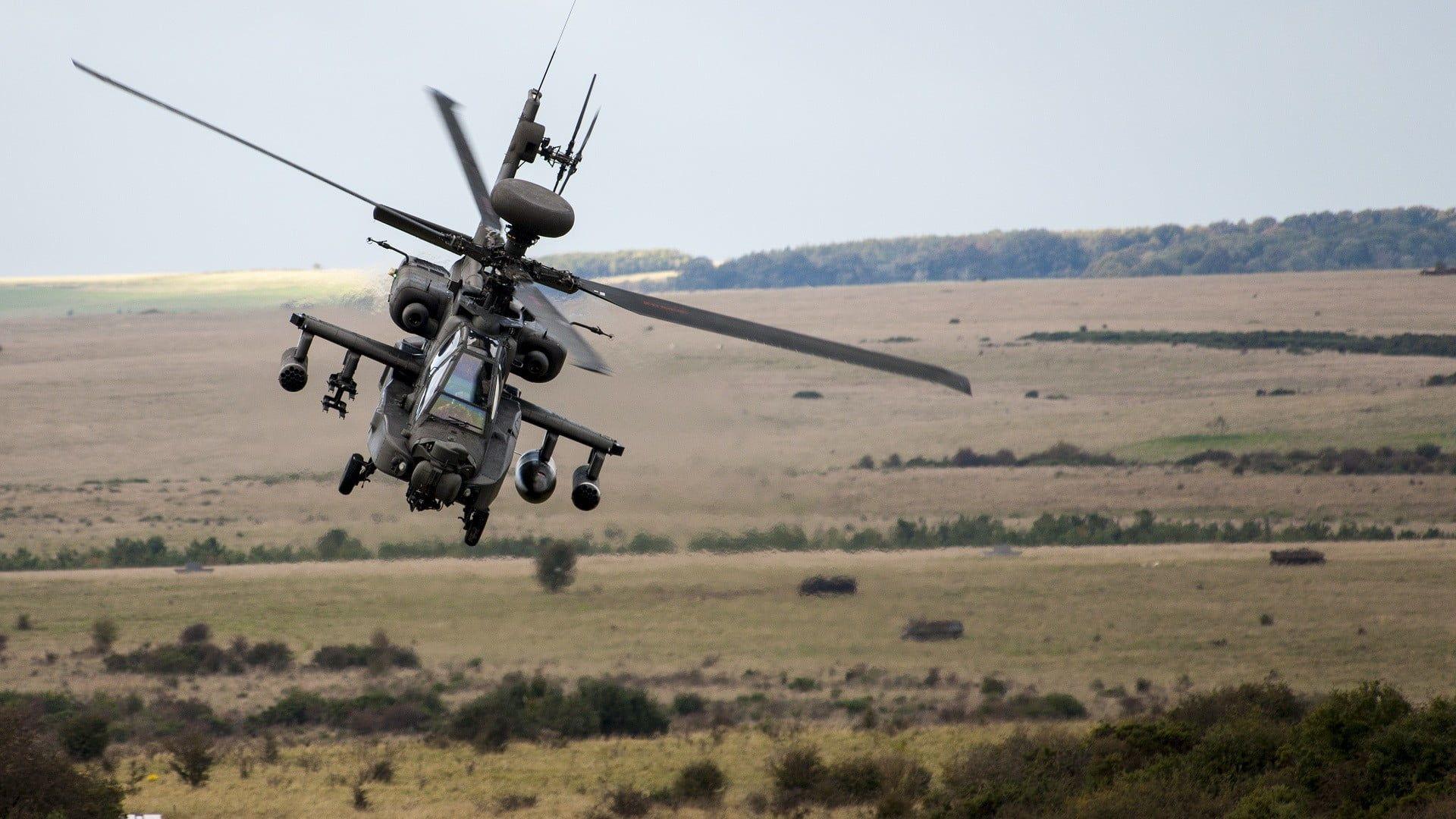 Máy bay trực thăng Apache xám 1920x1080, máy bay trực thăng, quân sự, Boeing Apache
