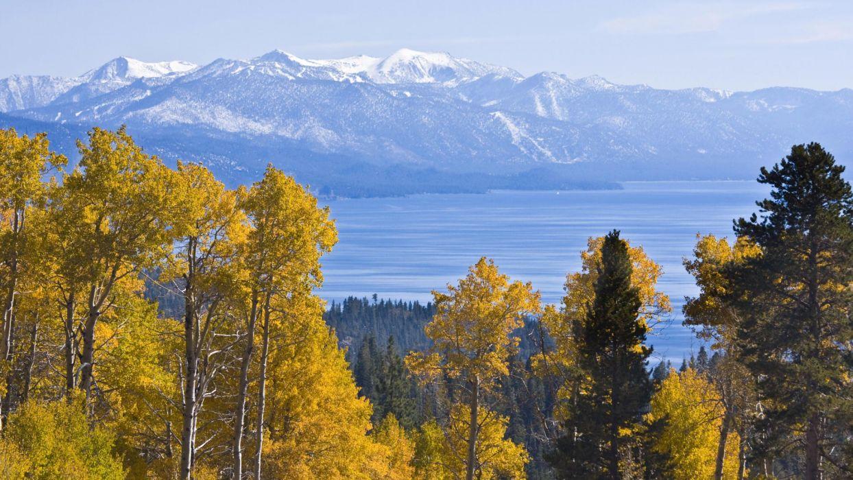 1244x700 Autumn California Lake Tahoe wallpaperx1080