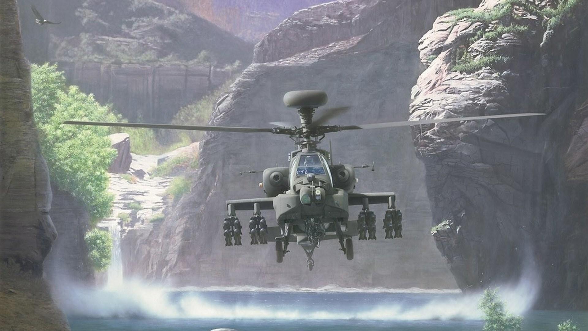 1920x1080 Apache Helicopter Wallpaper