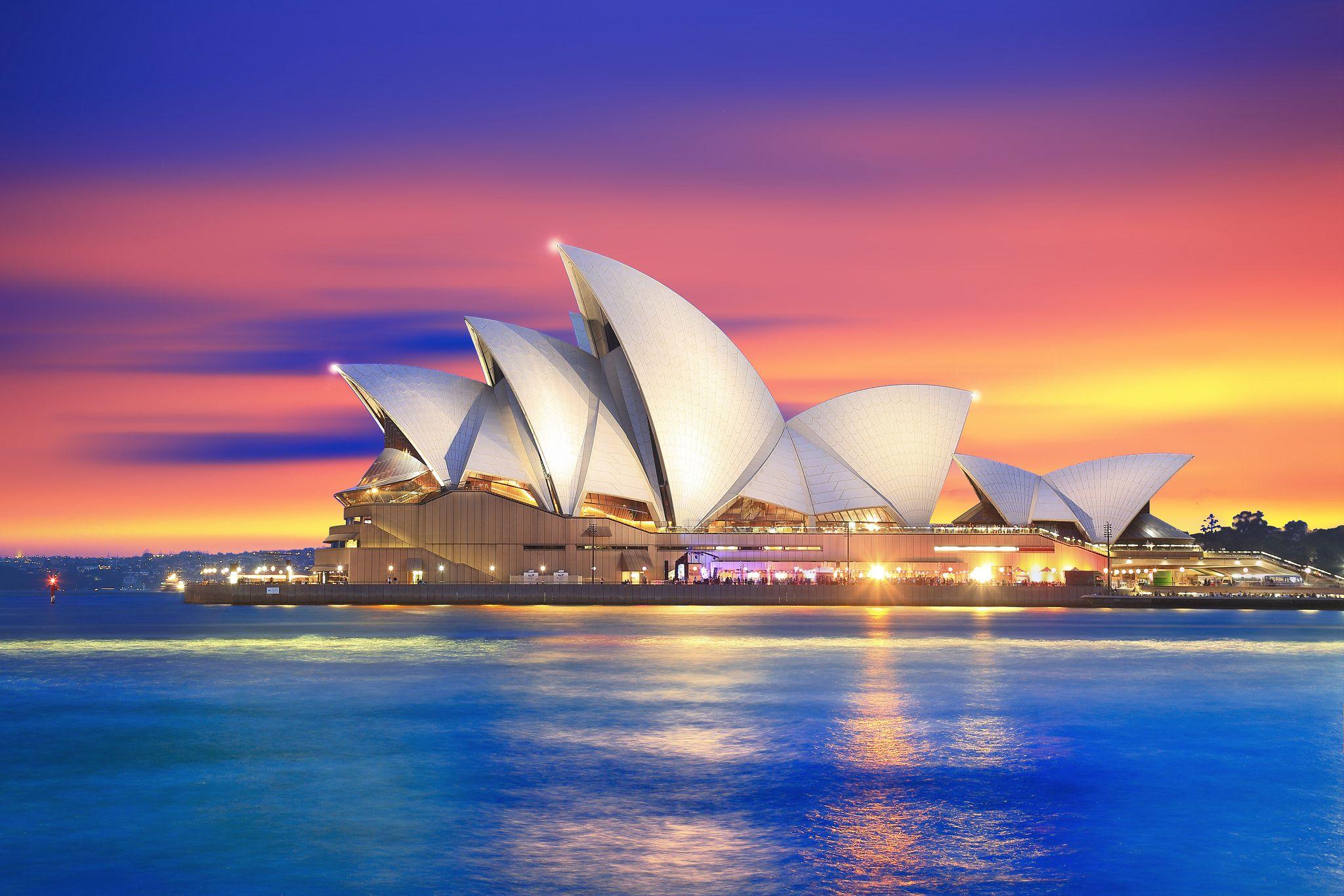 Sydney australia. Сиднейский оперный театр Австралия. Сиднейский оперный театр- г.Сидней (Австралия). Сиднейский оперный театр Австралия закат. Опера Хаус Сидней Австралия.