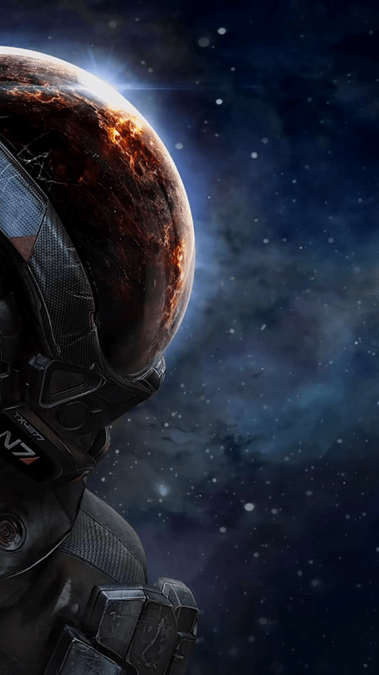 Fire Mass Effect Andromeda 4K Ultra HD Mobile Wallpaper