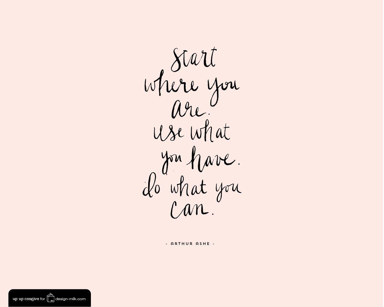 1280x1024 Arthur Ashe Quote Desktop And IPhone IPad Wallpaper