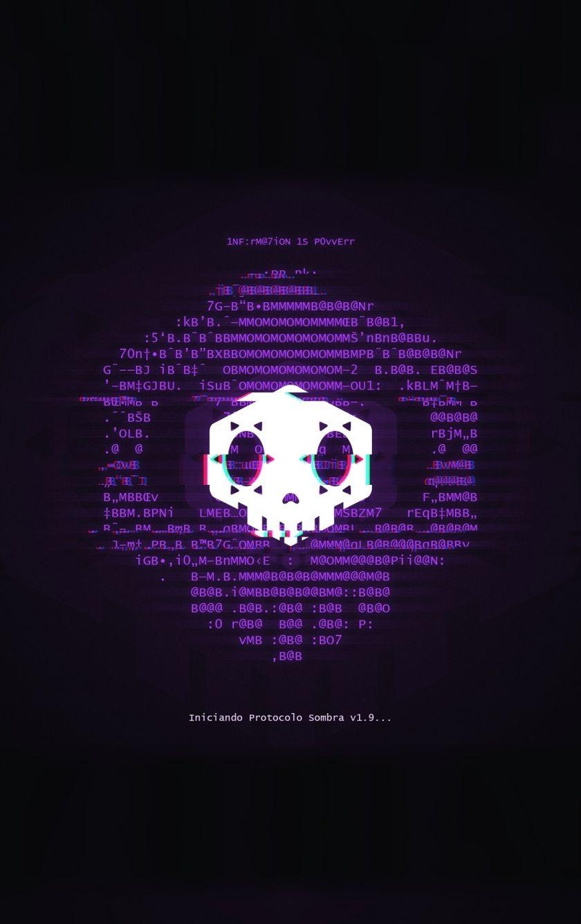840x1336 Download 840x1336 wallpaper sombra, minimal, skull