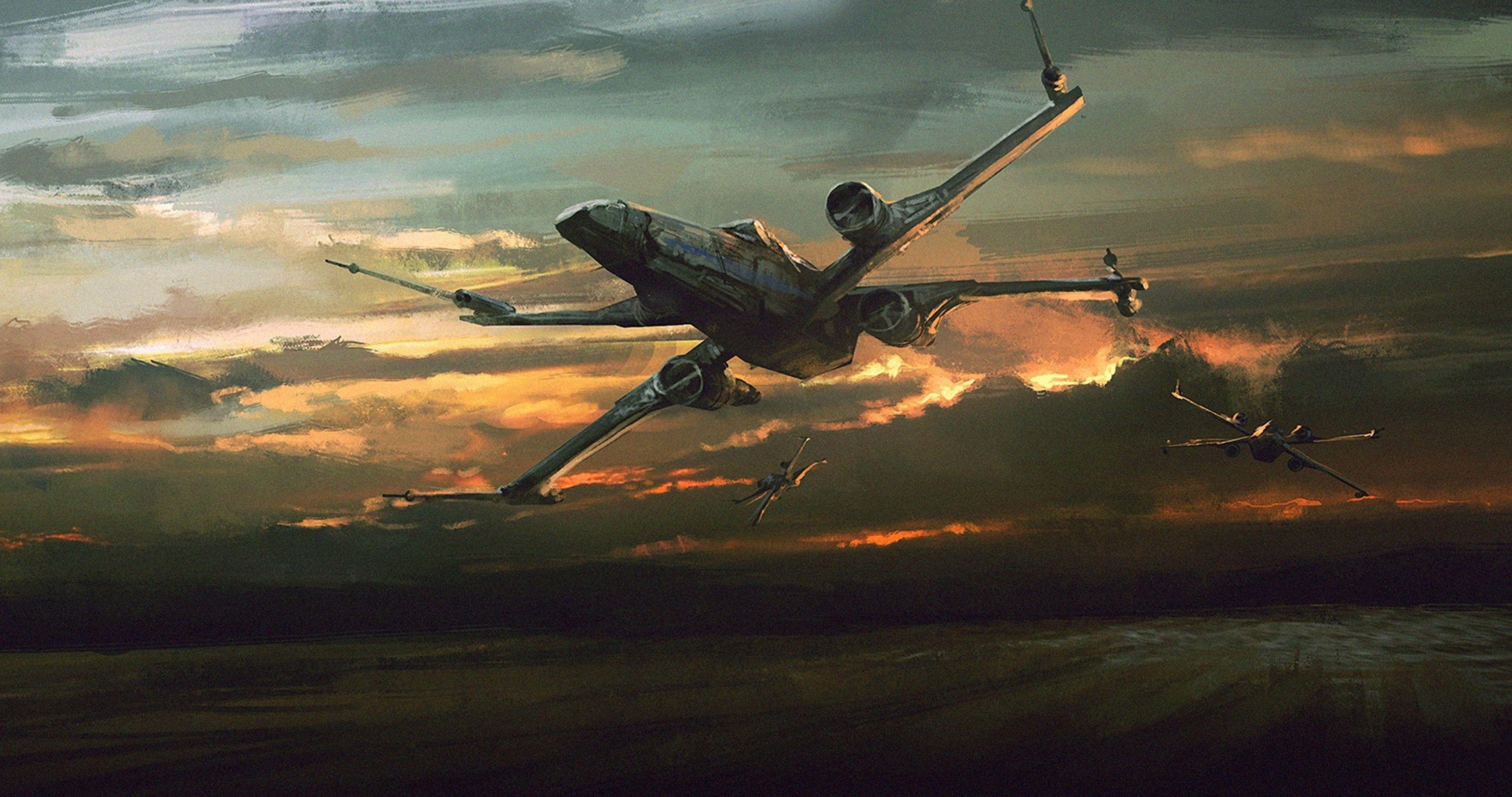 4096x2160 Force Awakens X Wing Wallpaper 14 June, 2018