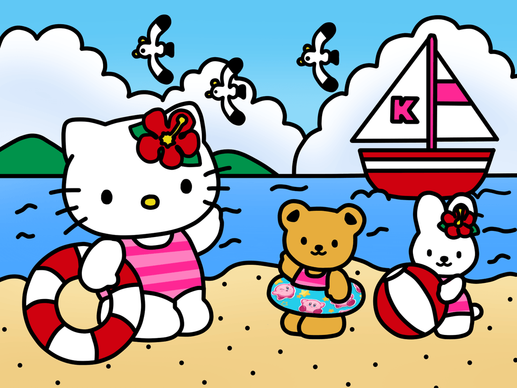 Hello Kitty Beach Wallpapers - Top Free Hello Kitty Beach Backgrounds