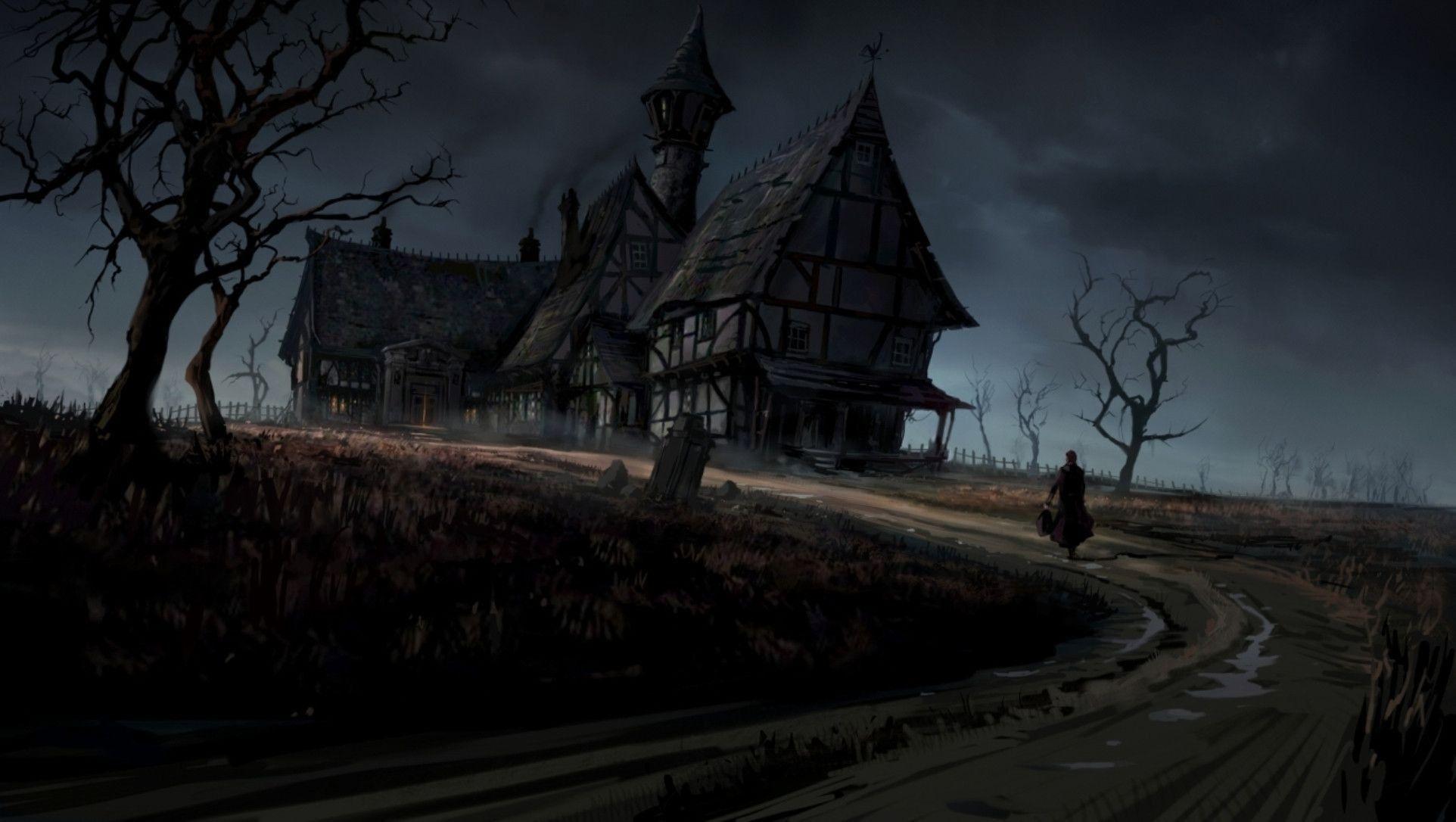 1924x1086 Gothic Christmas Wallpaper