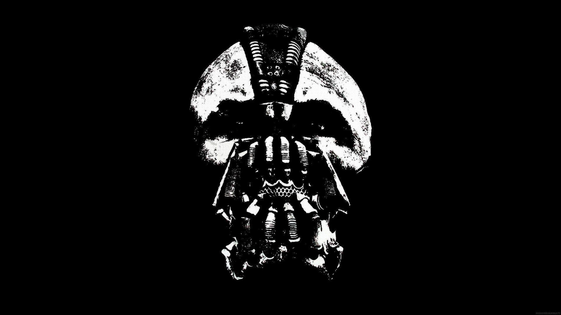 1920x1080 Black and white Batman movies Bane Batman The Dark Knight