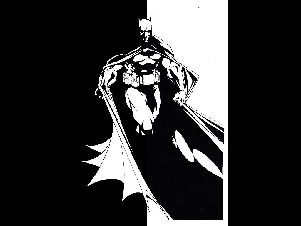 1024x768 My Free Wallpaper Wallpaper : Batman and White