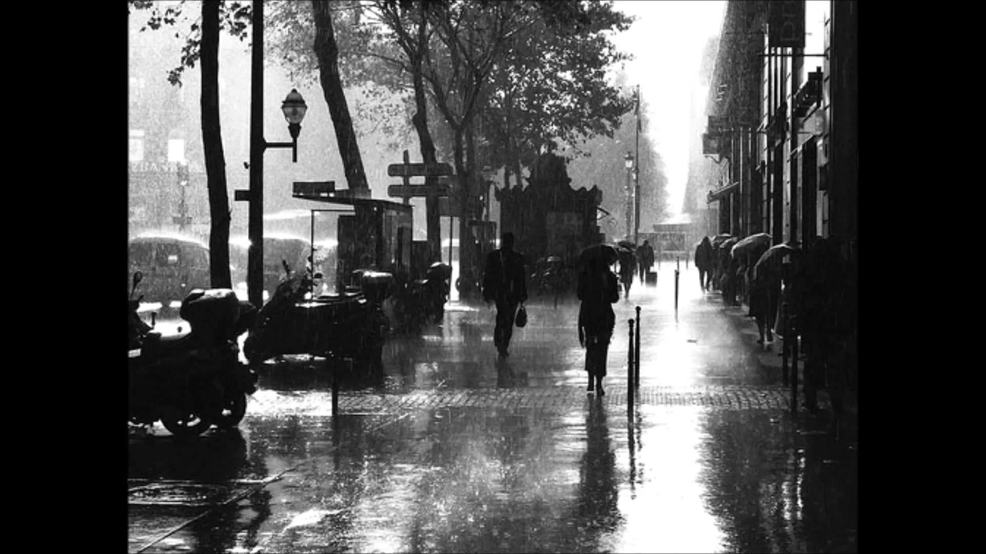 1920x1080 Black and White Paris Wallpaper