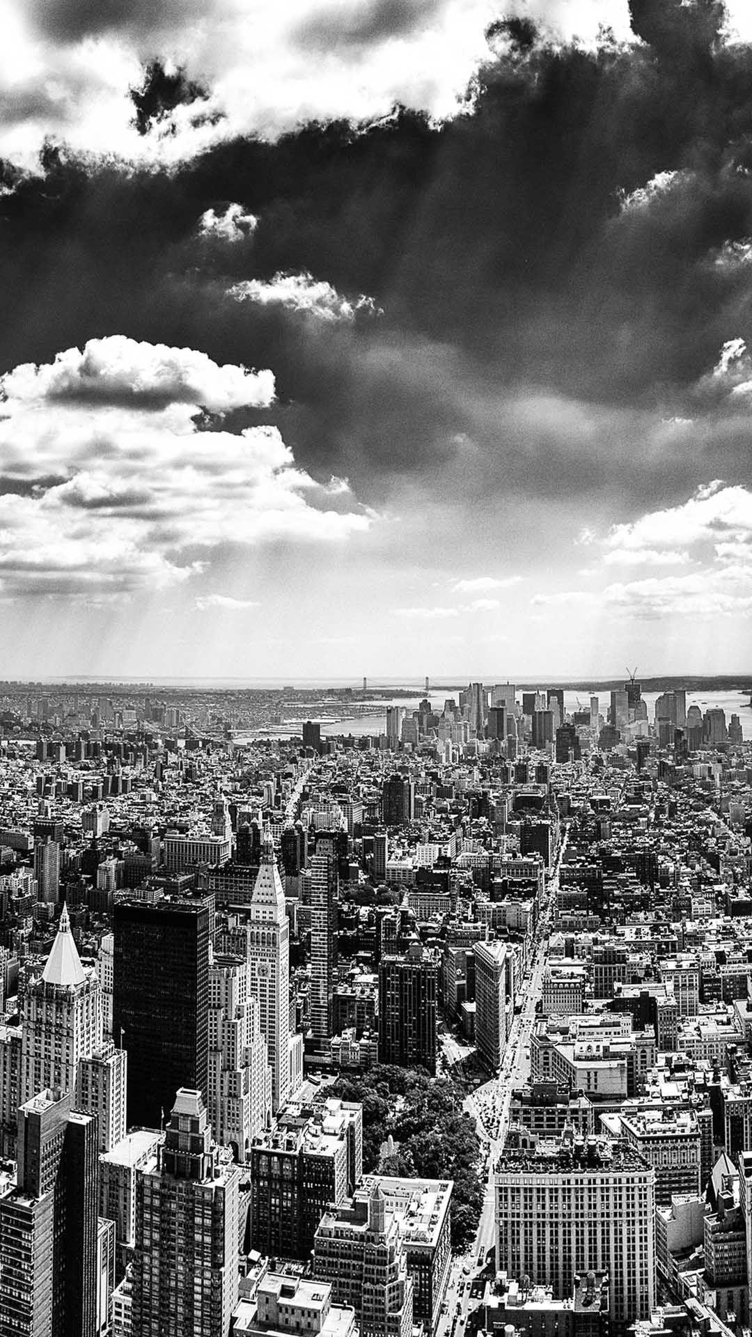 1080x1920 New York City Black And White Android Wallpaper free download