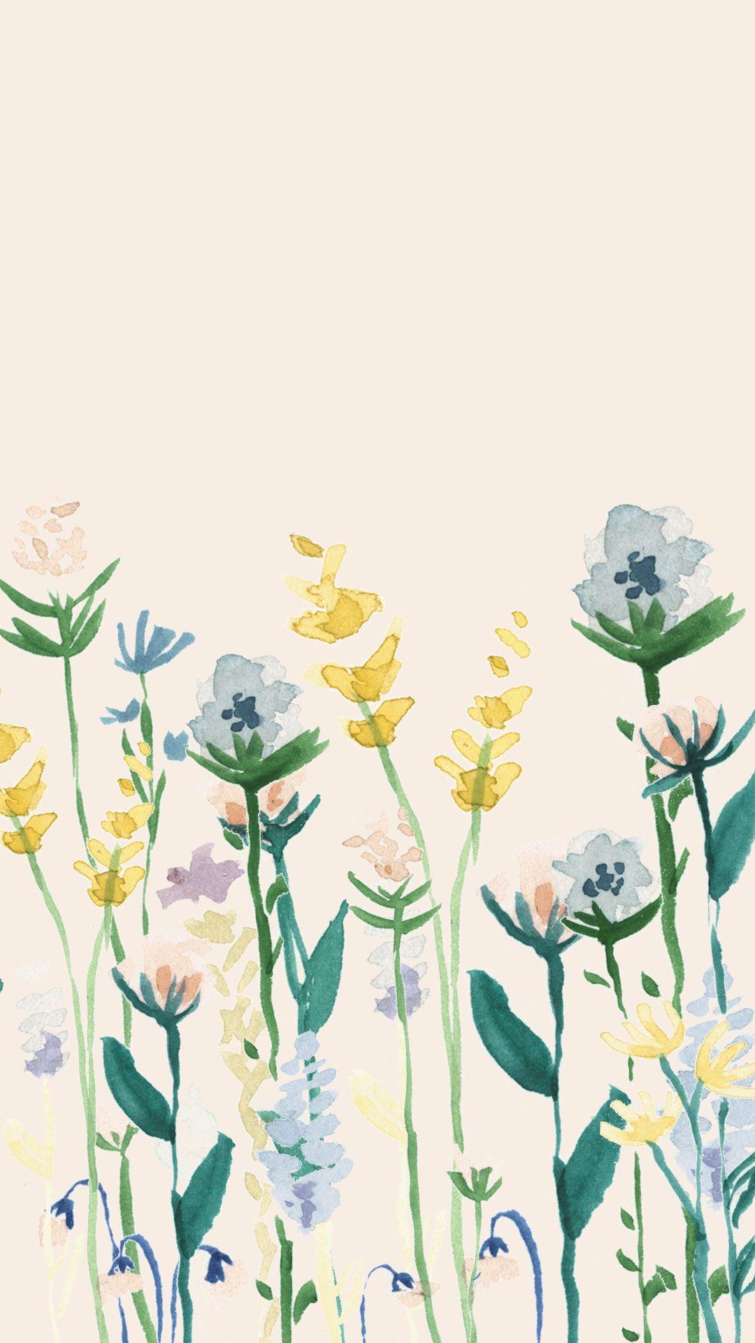 Watercolor Flower Phone Wallpapers Top Free Watercolor Flower Phone