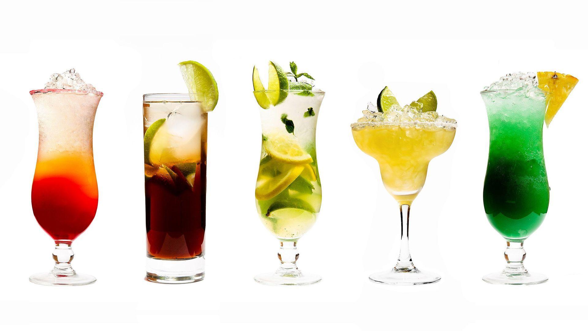 1920x1080 Five Types Cocktails Glasses Drinks HD Wallpaper
