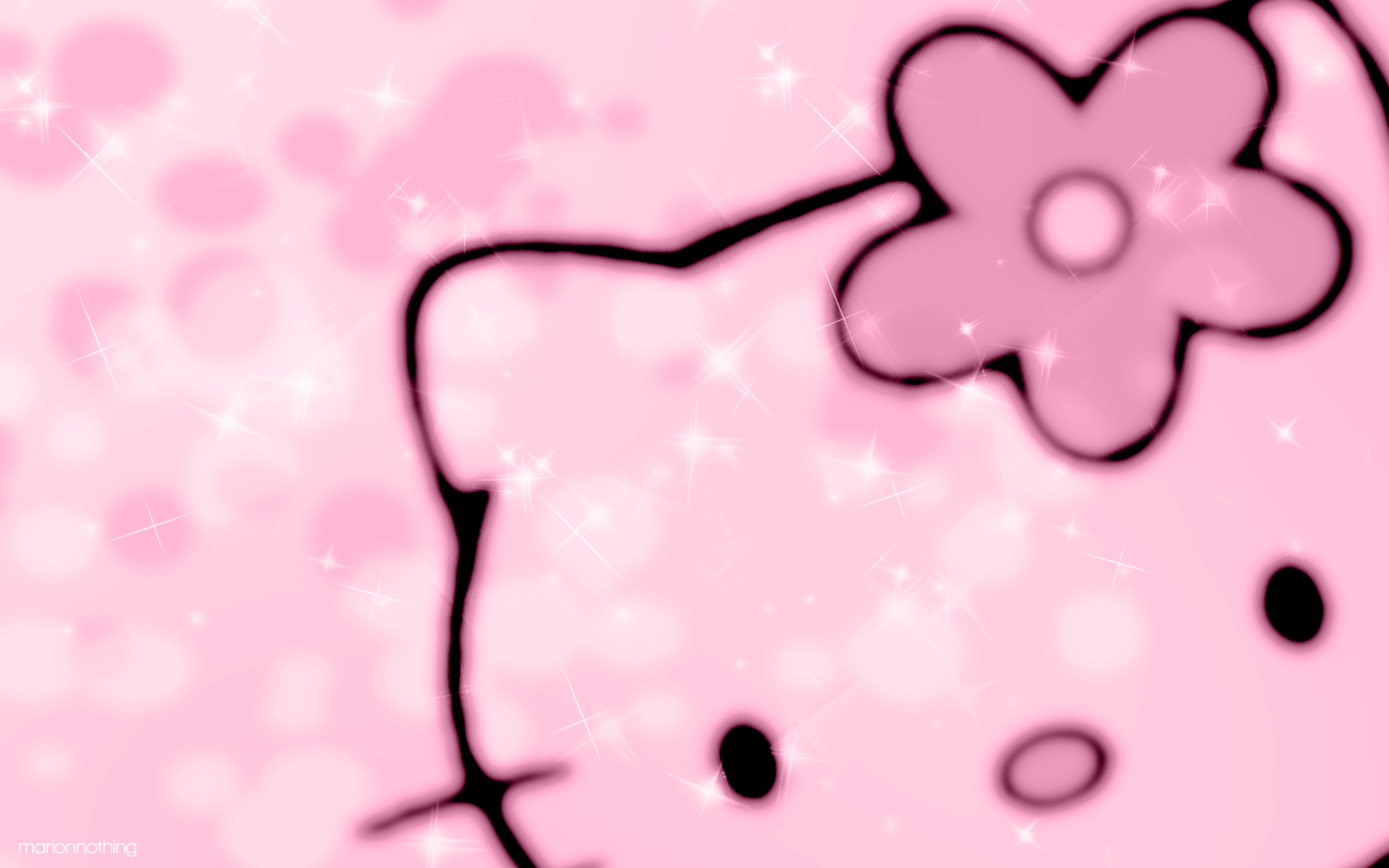 1680x1050 Cute Wallpaper HD Kitty Purple Wallpaper
