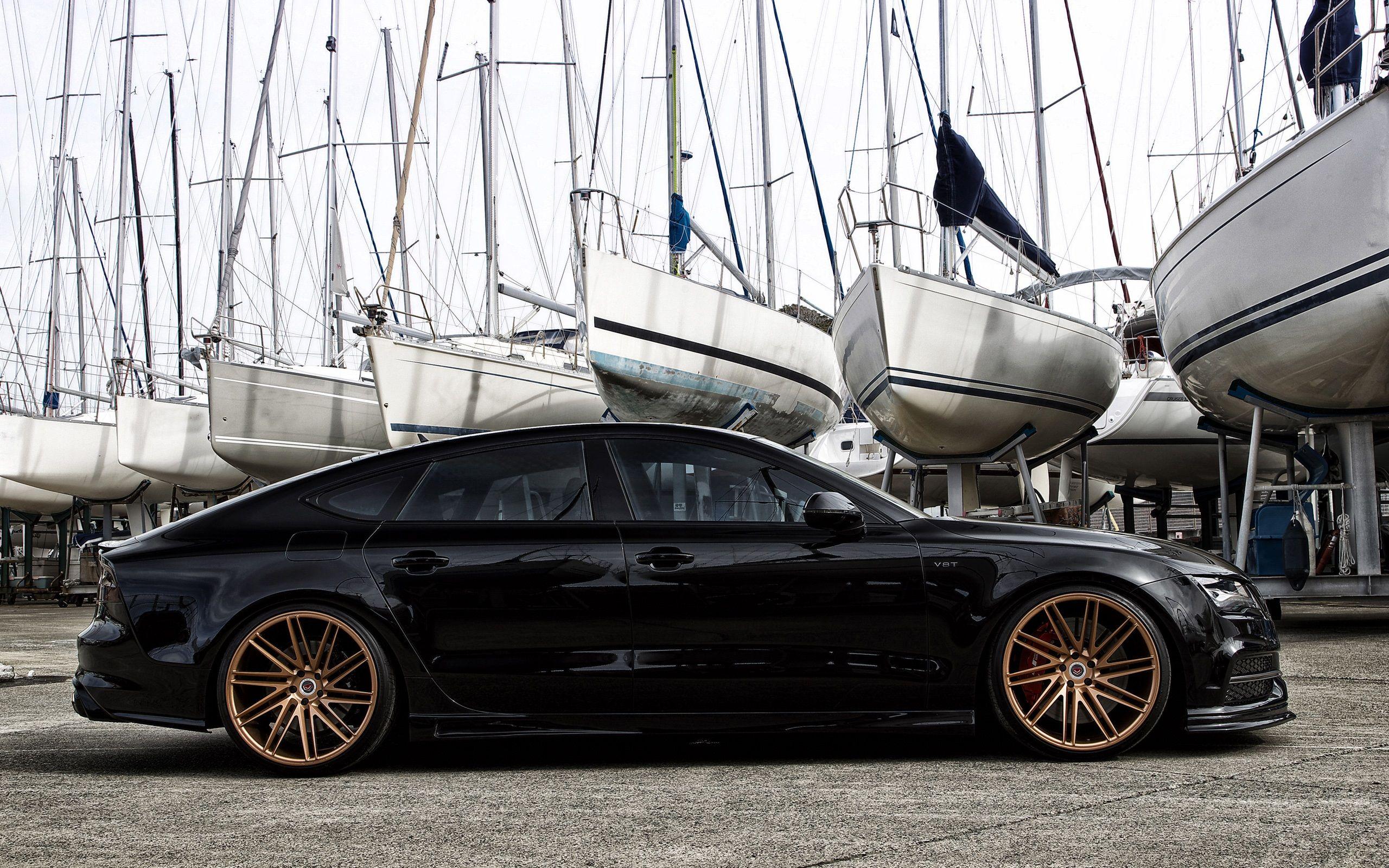 2560x1600 Wallpaper Audi S7 Hamana black car side view 2560x1600 HD