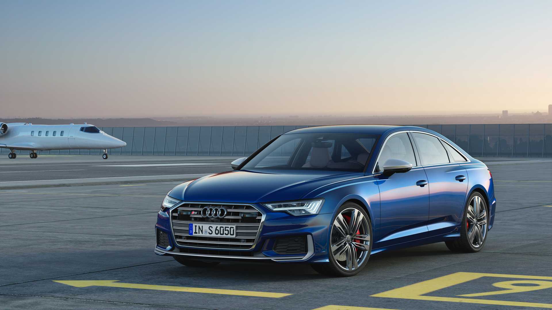 1920x1080 Audi S6 Sedan TDI (Color: Navarra Blue) Front