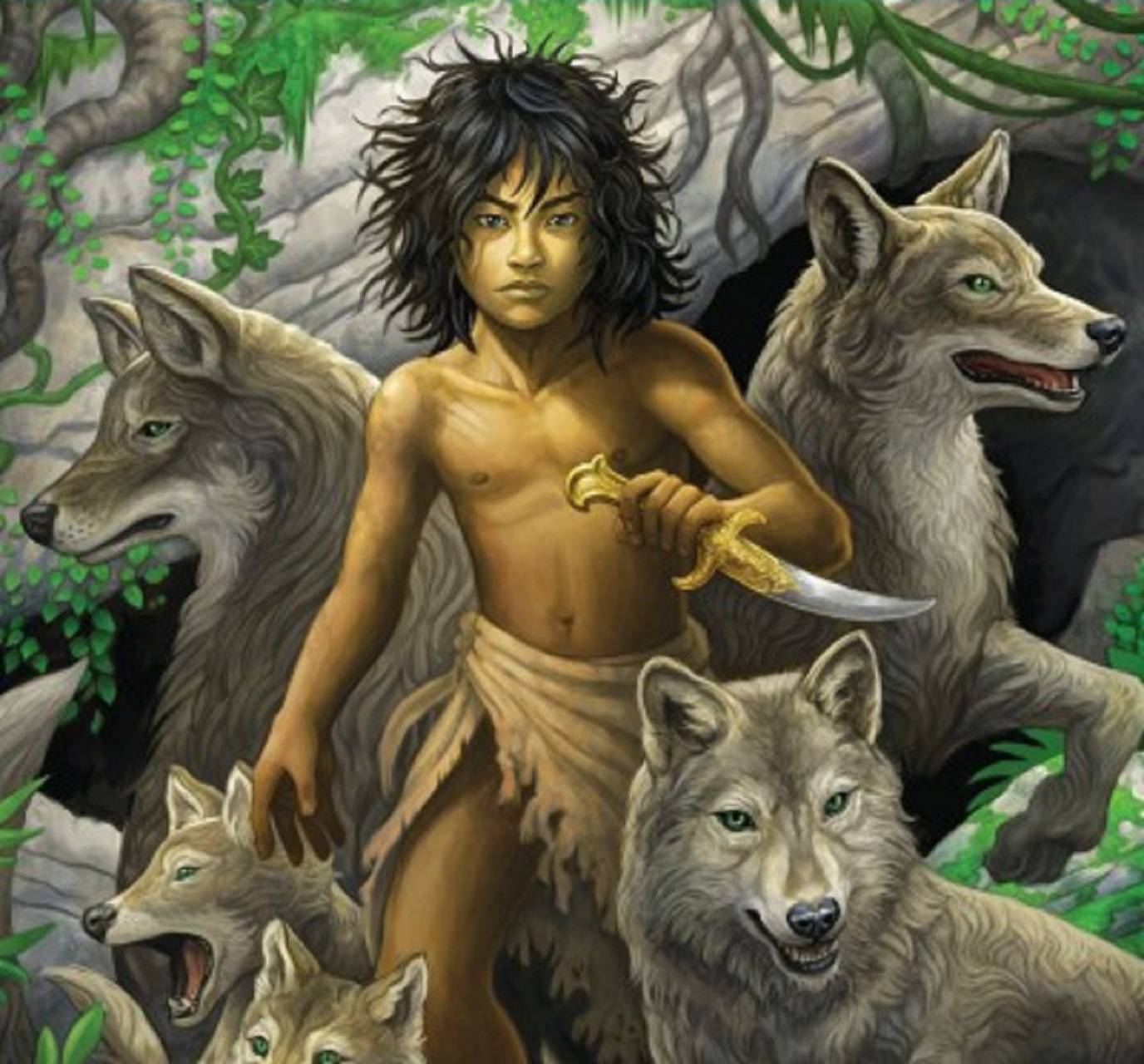 1376x1280 Mowgli jungle Book Wallpaper