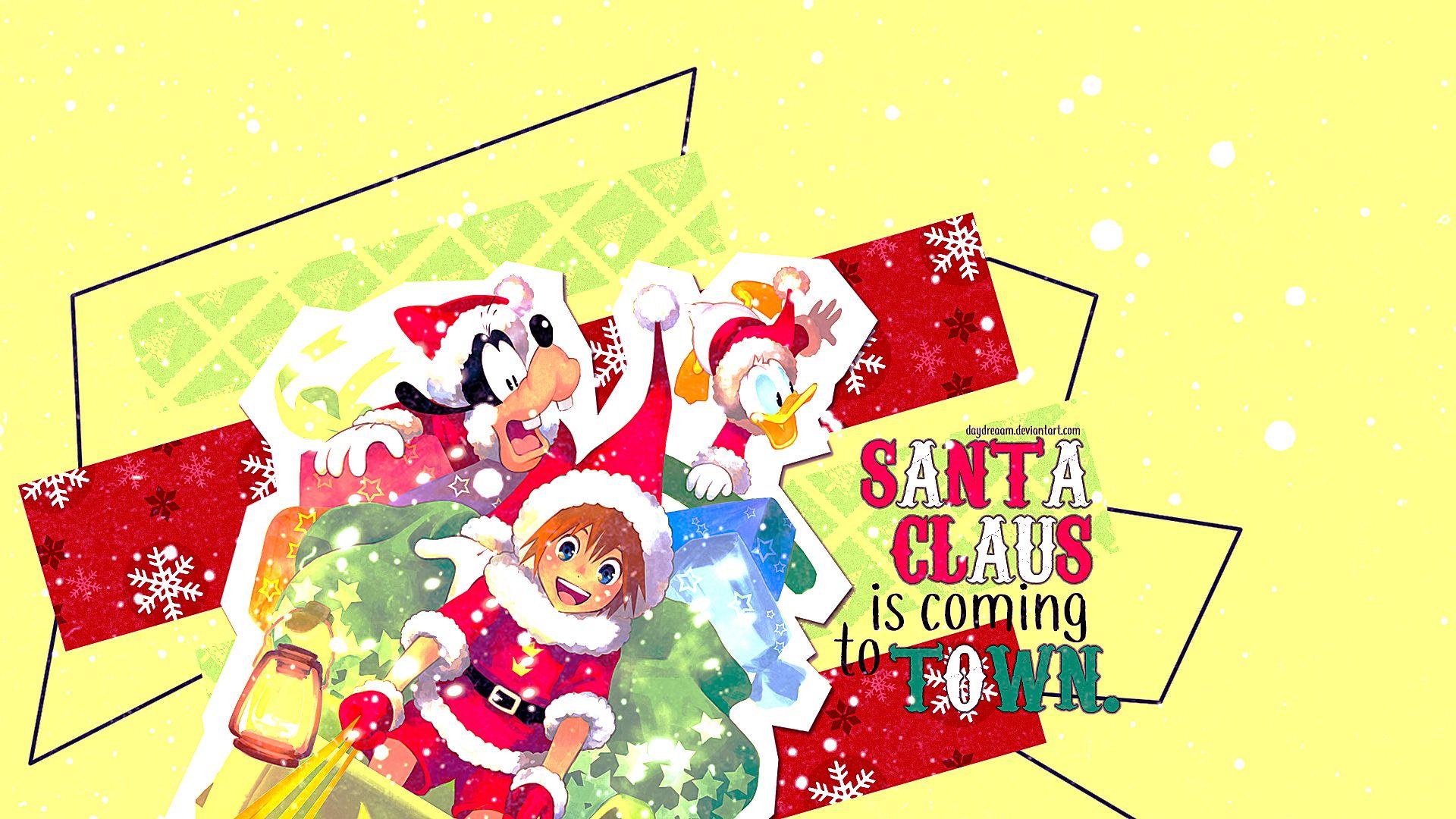 1920x1080 Kingdom Hearts Wallpaper: Santa Claus is Coming to Town