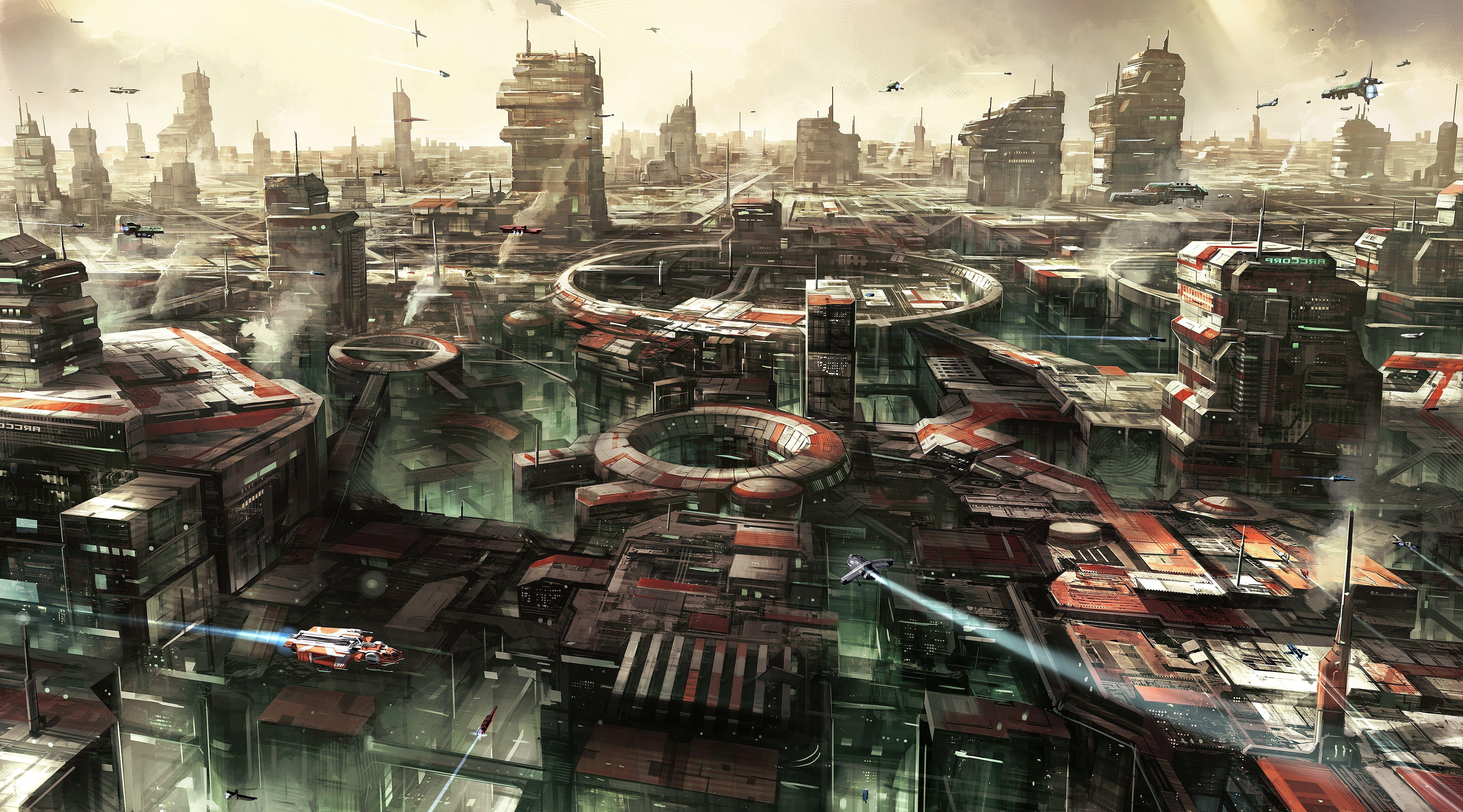 6420x3564 star citizen artwork digital art futuristic concept