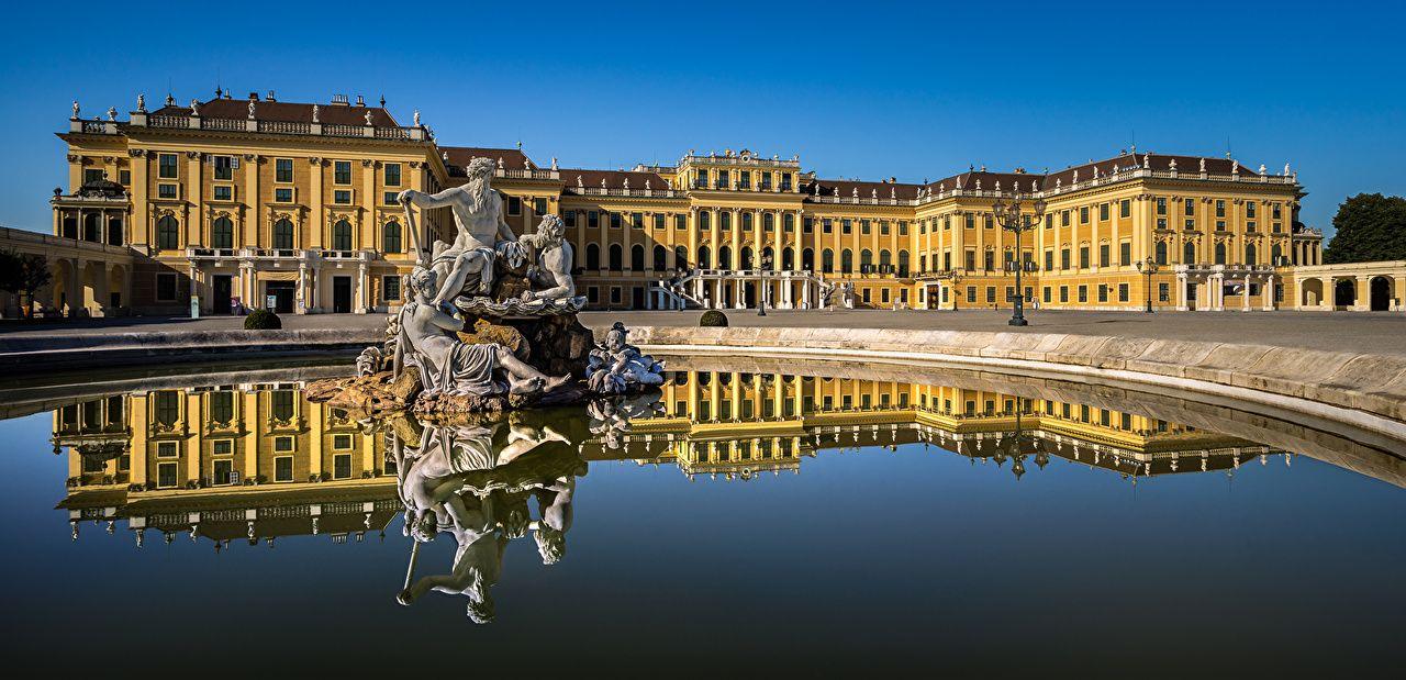 1280x619 image Vienna Austria Schonbrunn Palace Cities Sculptures