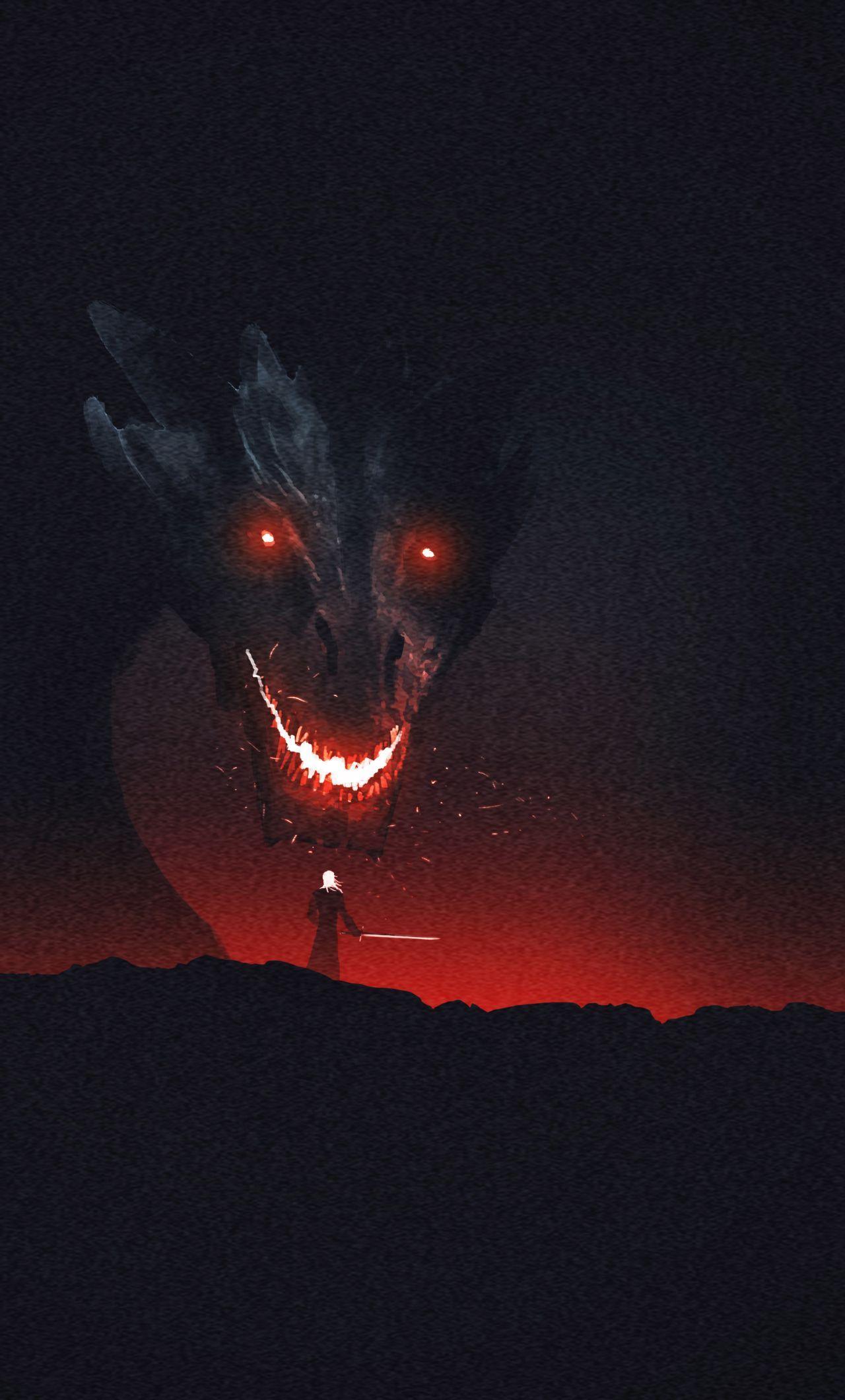 1280x2120 Dragons Game Of Thrones Winterfell Wallpaper