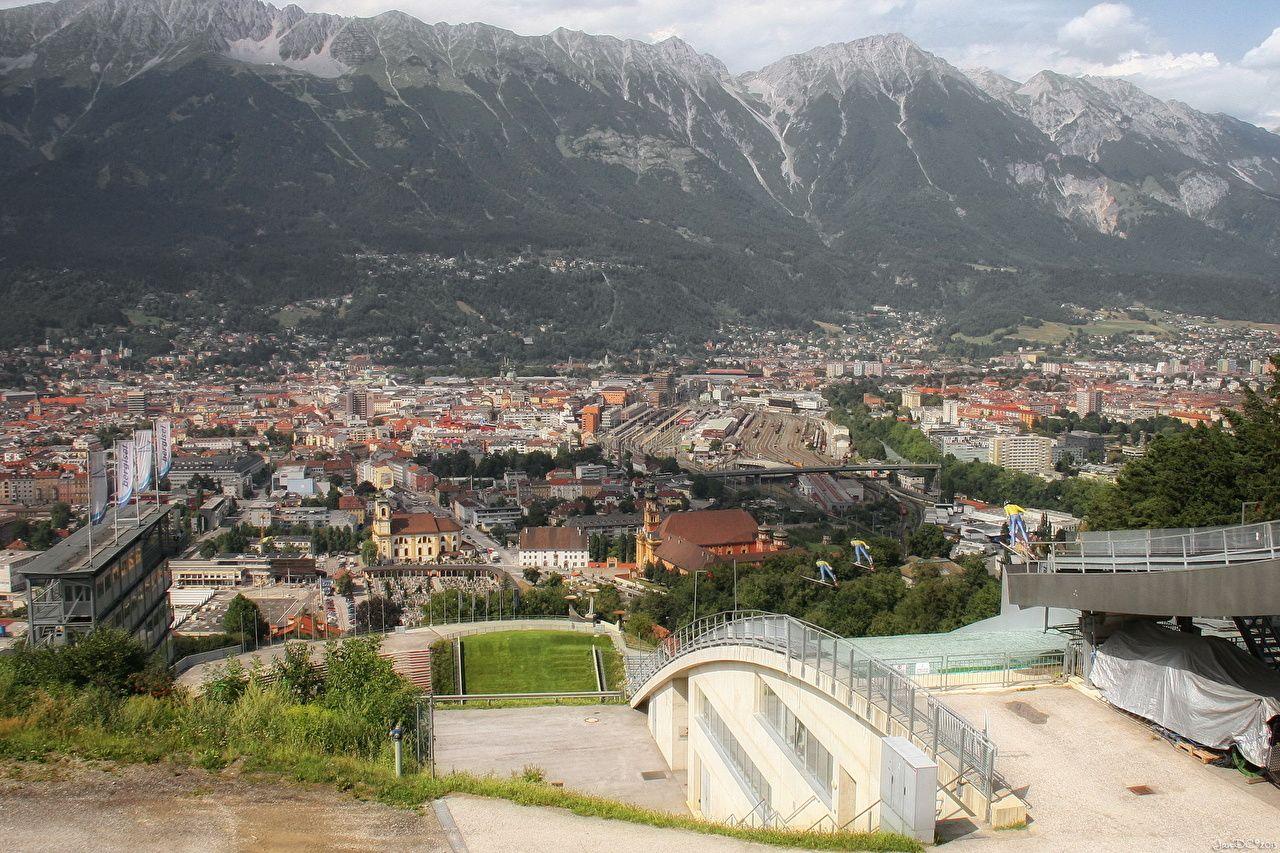 1280x853 Desktop Wallpaper Austria Innsbruck Mountains From above Cities