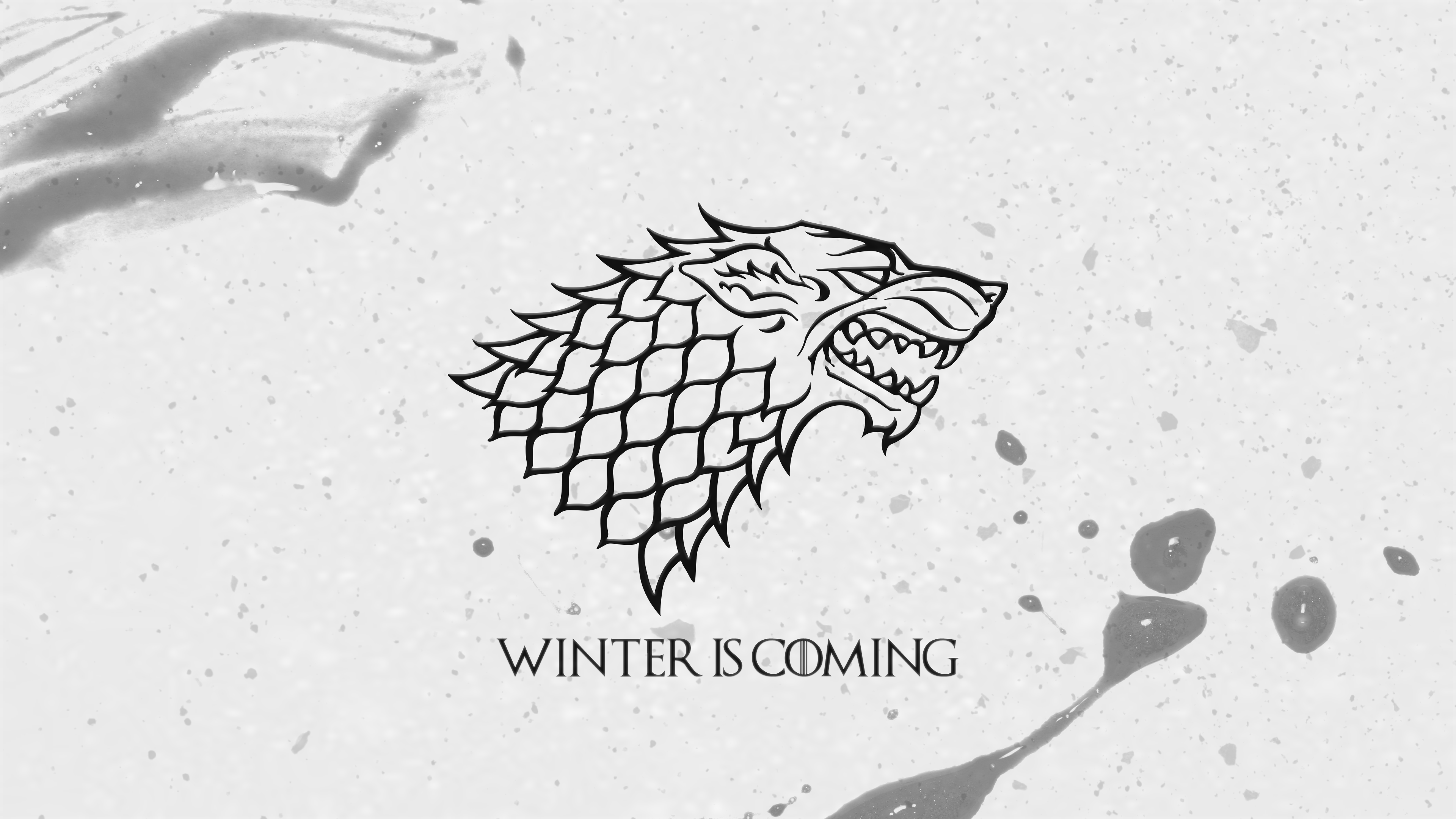 3840x2160 Winter Is Here Wallpaper Stark Logo Png, HD