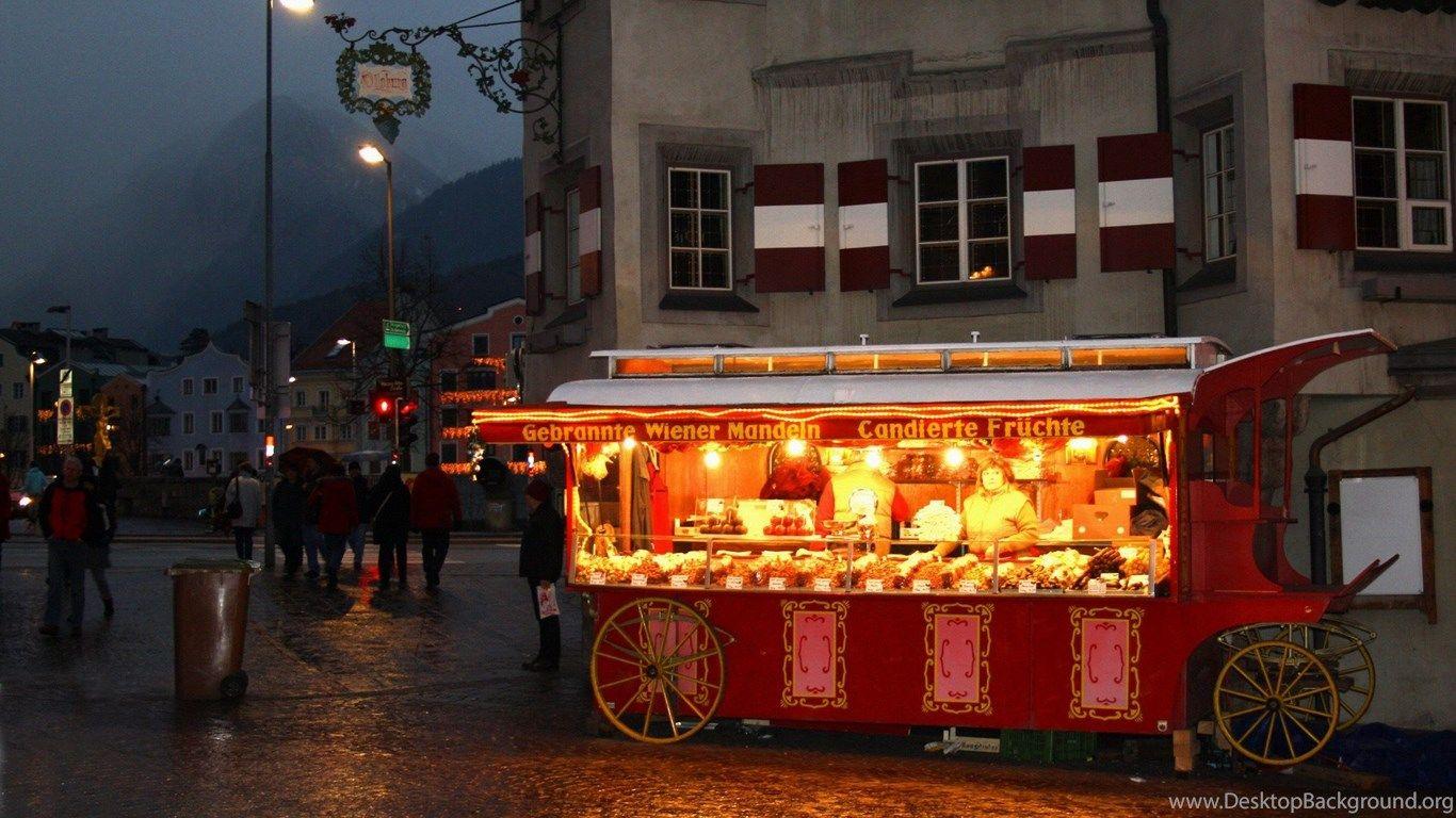 1366x768 Wallpaper Vienna Christmas Market Caramel Nuts Innsbruck