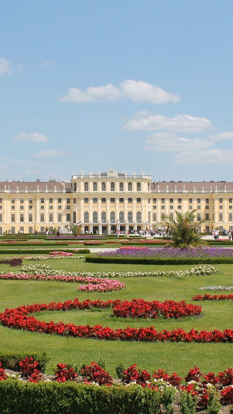 750x1334 Wallpaper Schonbrunn Park in Vienna, Austria travel place