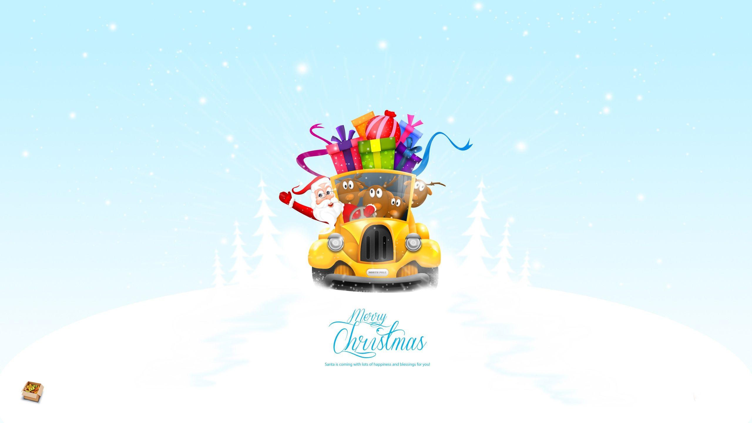 2560x1440 Santa Is Coming HD Wallpaper. Background Imagex1440