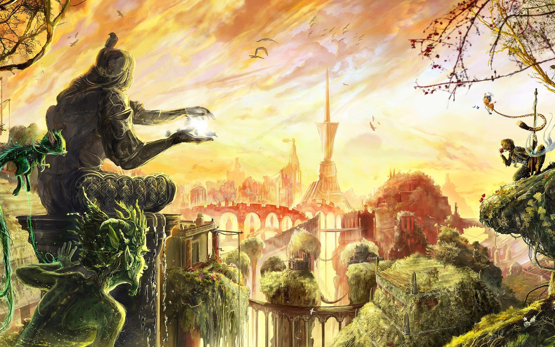 1920x1200 Hanging Gardens Of Babylon HD wallpaper