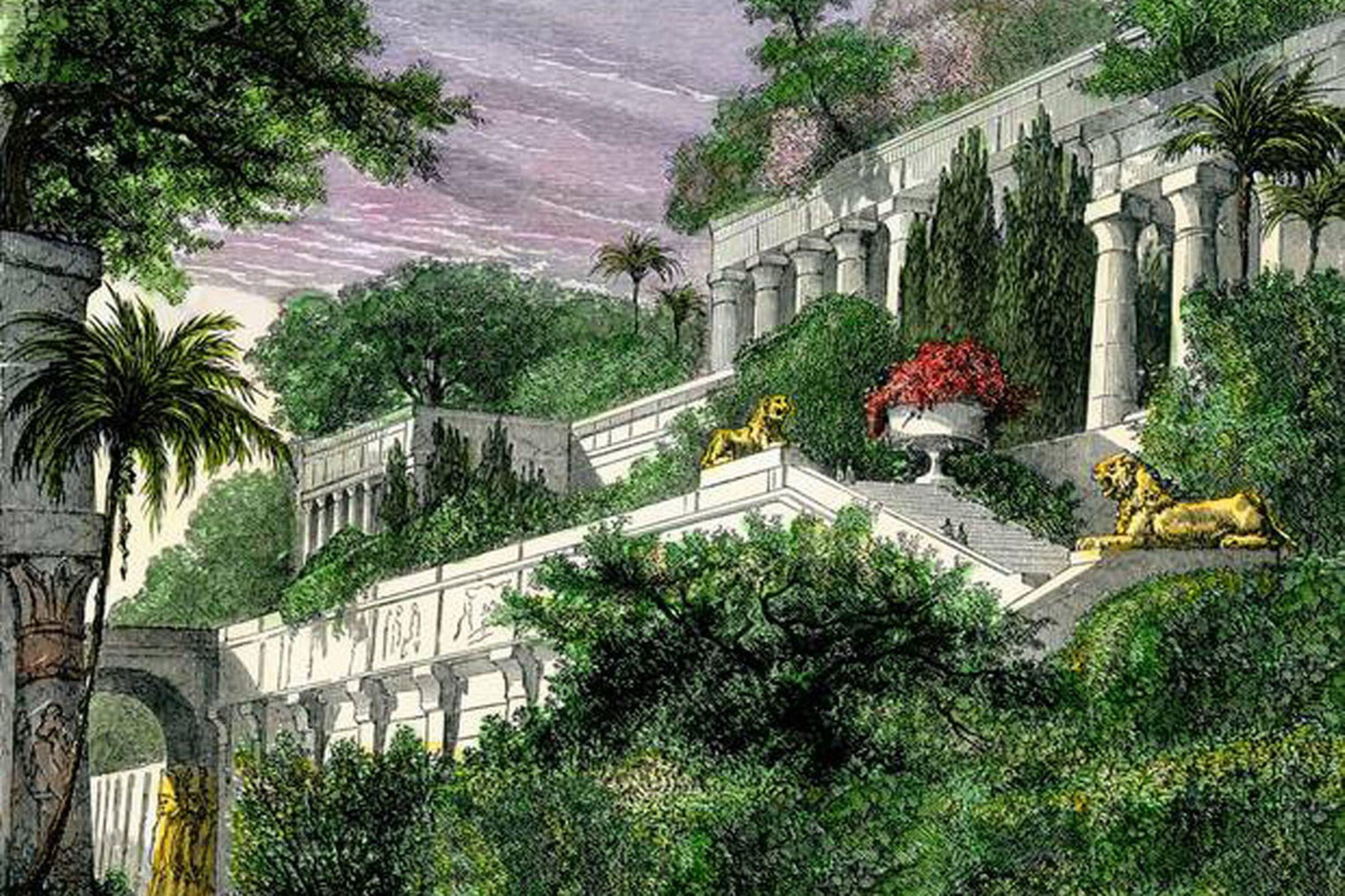2197x1463 The Hanging Gardens Of Babylon Wallpaper